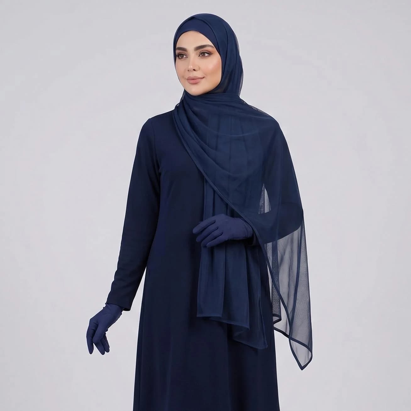 شال زنانه مدل ساده توری