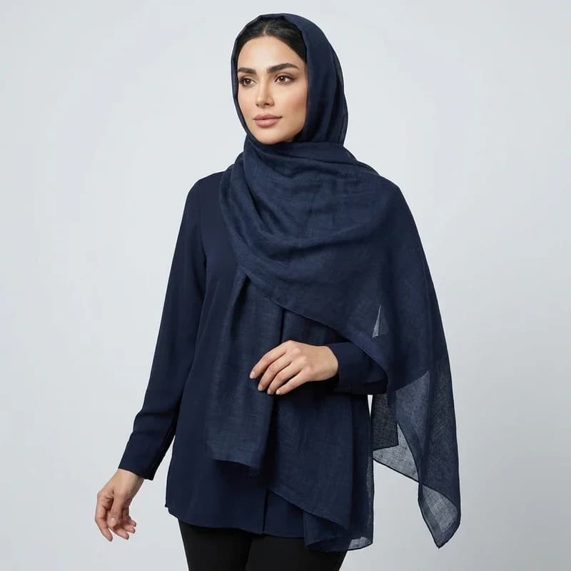 شال لینن زنانه مدل ساده