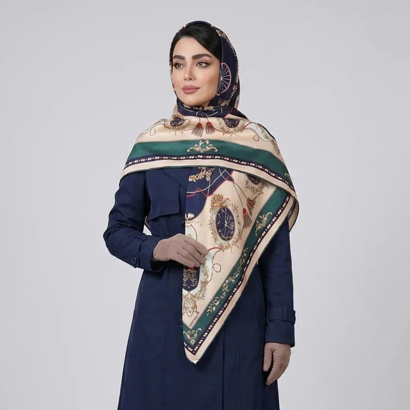 روسری زنانه ابریشم توییل آنالیا کد 9802